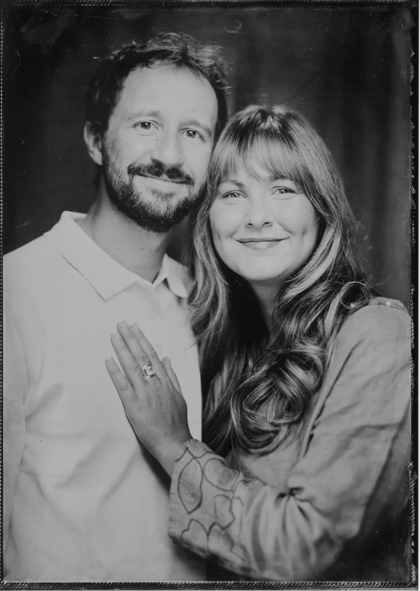 Wet plate collodion tintype portrait made in Los Angeles, plate 17
