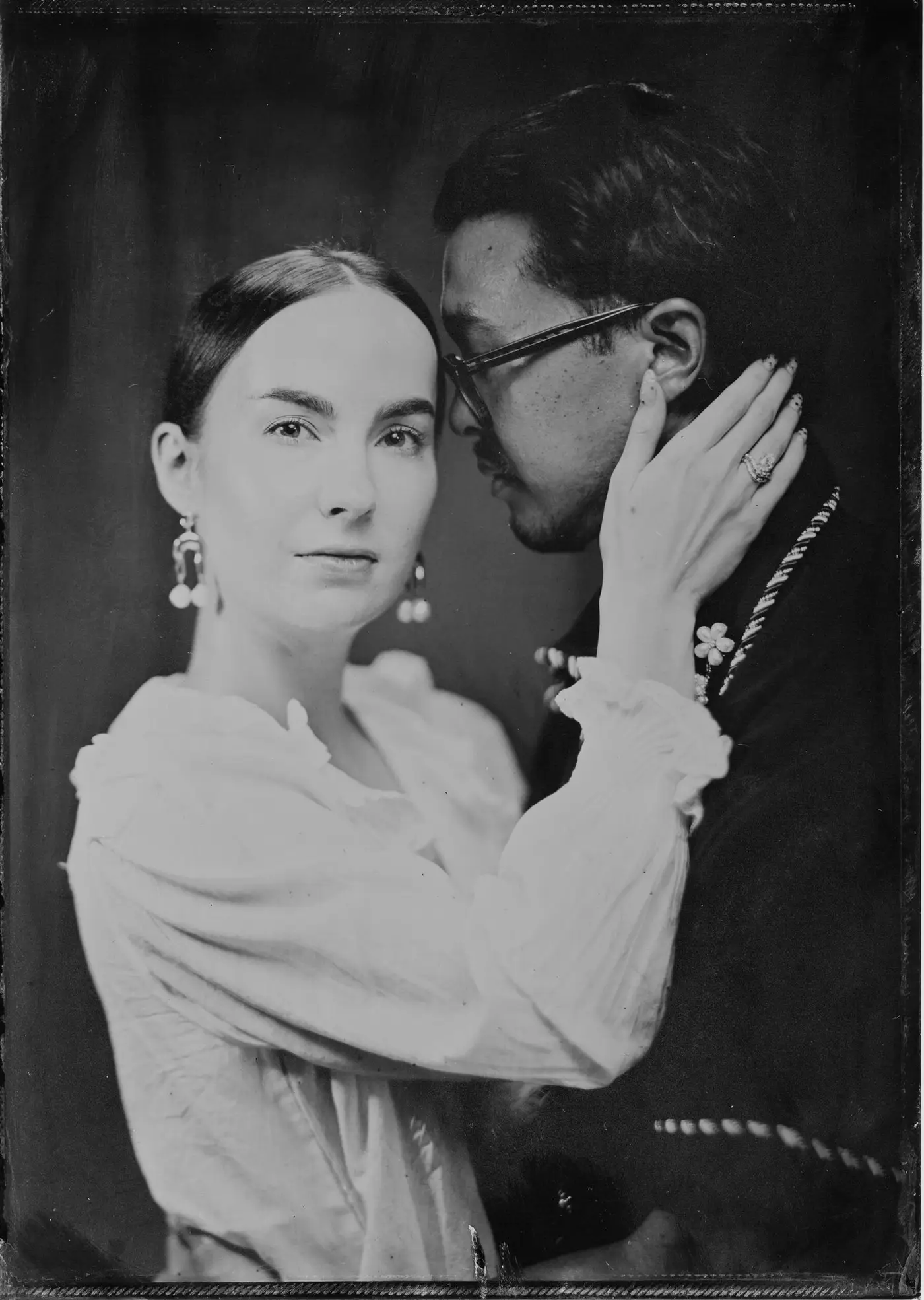 Wet plate collodion tintype portrait made in Los Angeles, plate 06